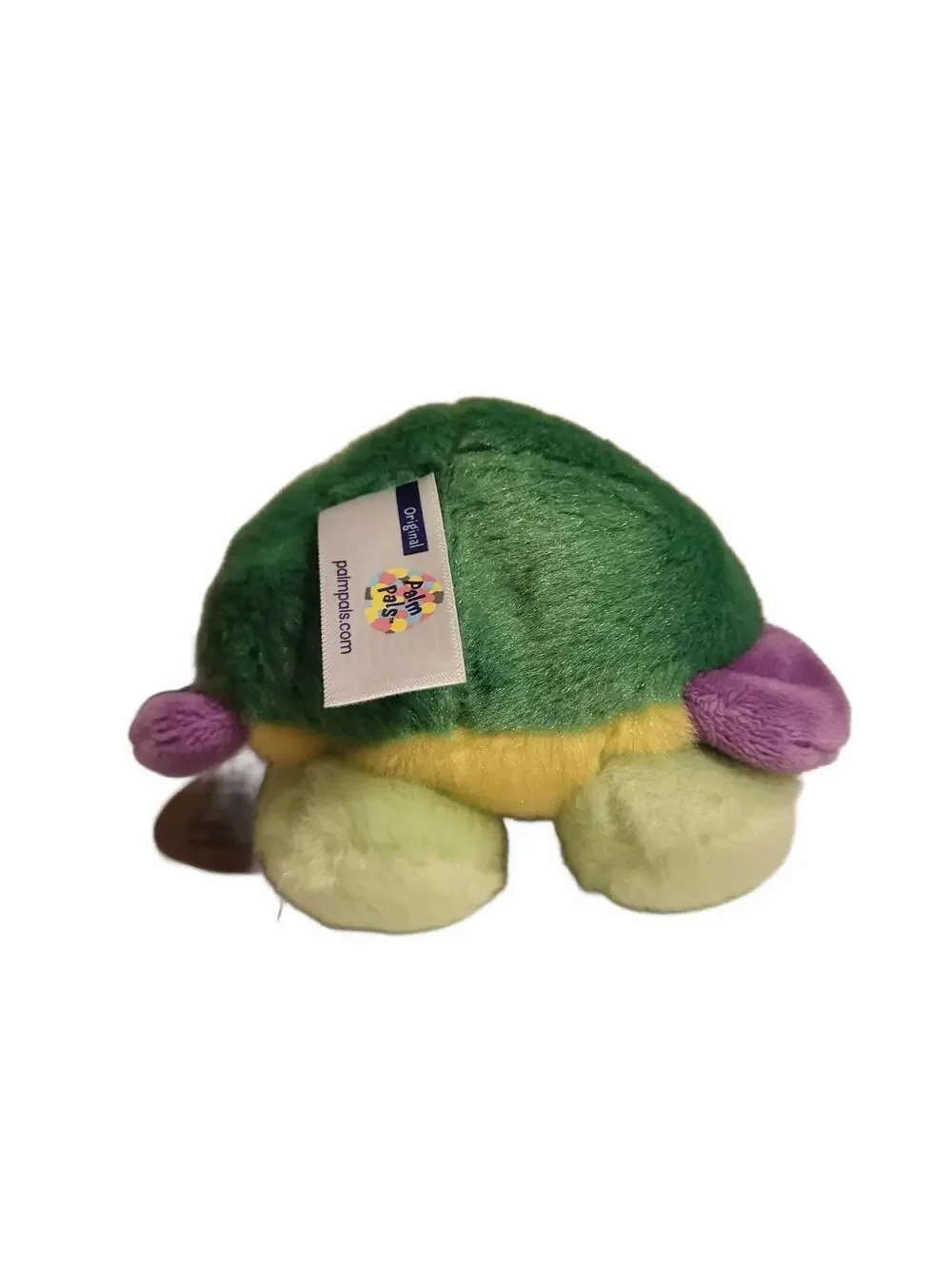 Original Palm Pals Plush Toy - Soft Yellow and Green Flower Character with Smily